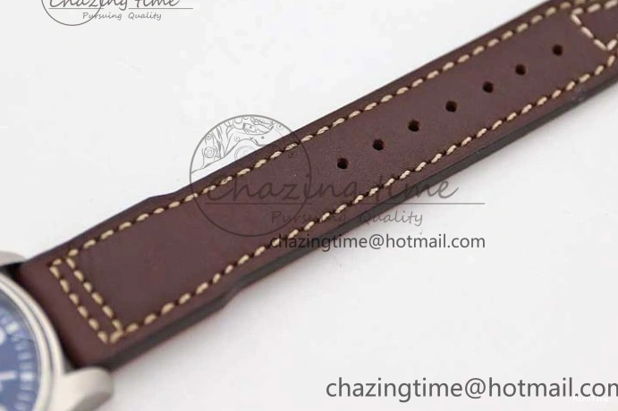 MIROTIME 0502 Mark XVIII IW327010 SS M+F 1:1 Best Edition Blue Dial on Brown Leather Strap A Resilient 7051